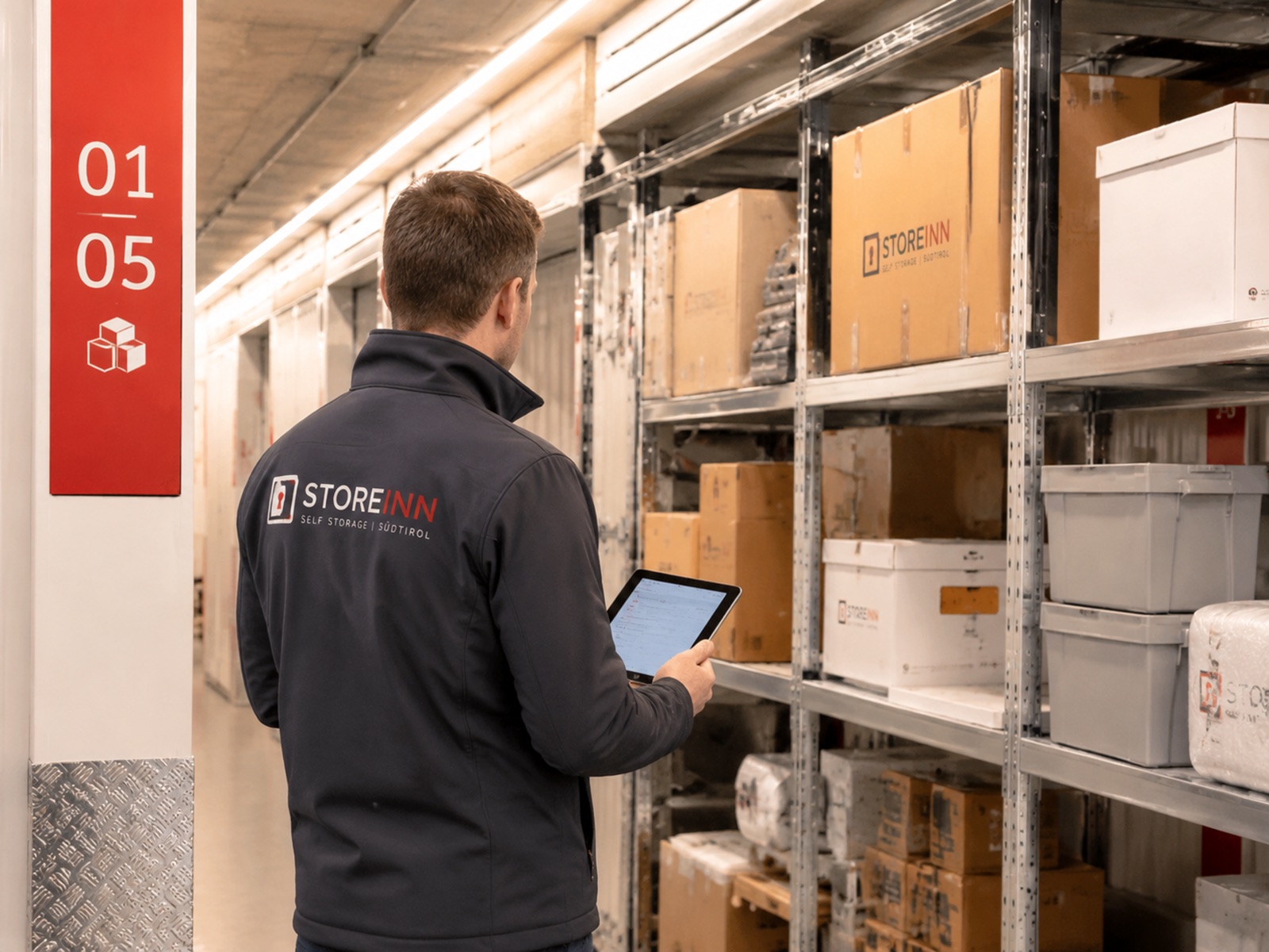 Box self storage allestito per un'azienda