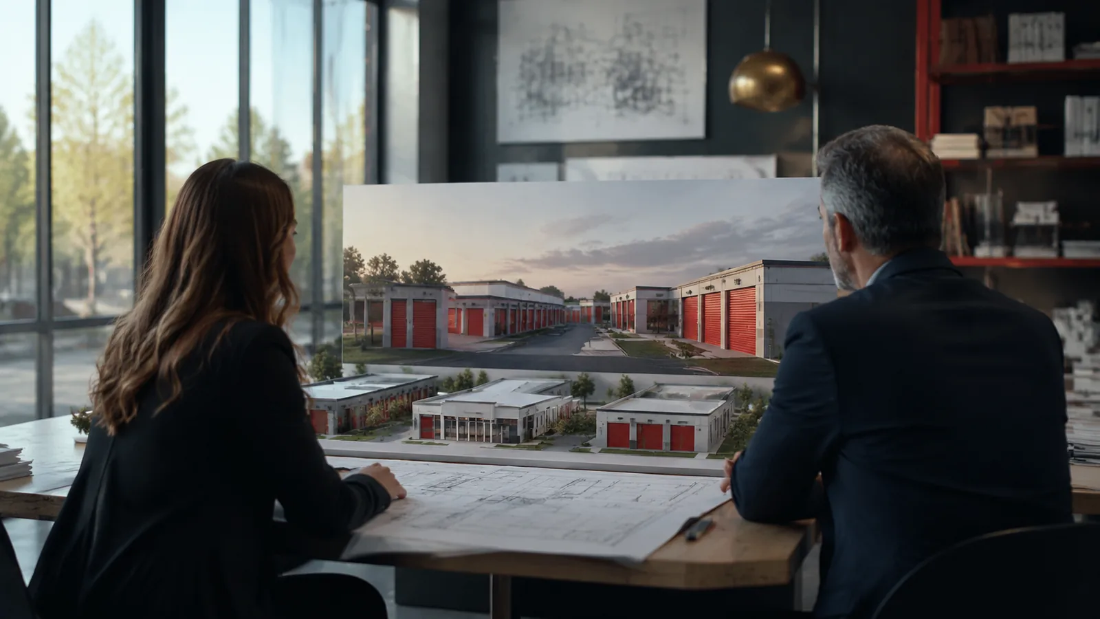 Progetto e disegno del layout di un self storage