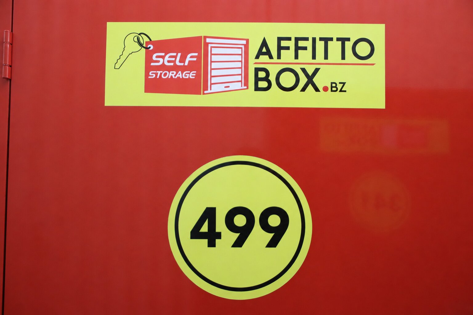 Porta box numero 499 del self storage Affittobox Bolzano