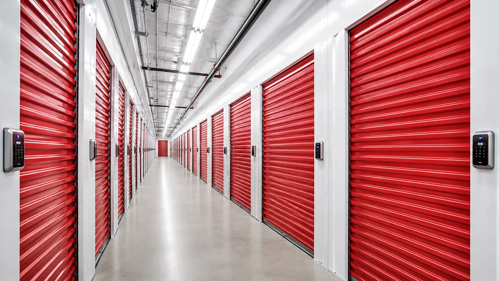 Automated electronic gates and access control in a self storage